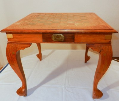 Spieltisch Barock Klapptisch Holztisch Beistelltisch Barocktisch Schachtisch 