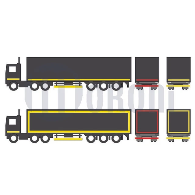 Bande Signalisation Silhouette Véhicules ECE104 Rouge