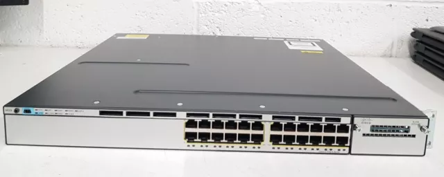 Cisco Catalyst WS-C3750X-24T-S 24-Port Managed 10/100/1000 1GbE Ethernet Switch