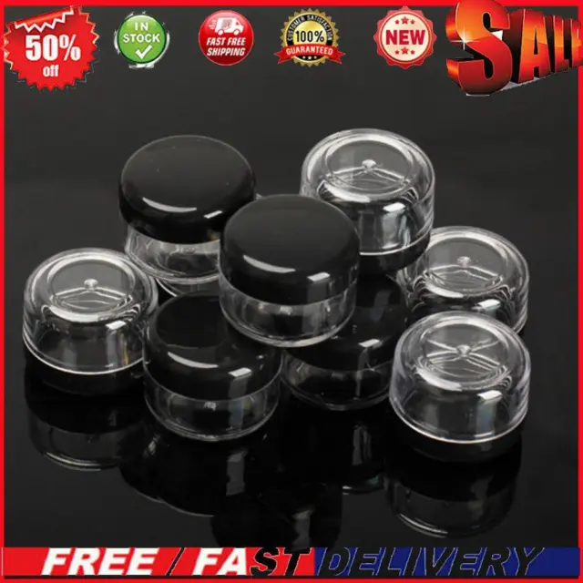 10PCS Cosmetic Empty Jar Transparent 5g/ml Eyeshadow Cream Lip Balm Container