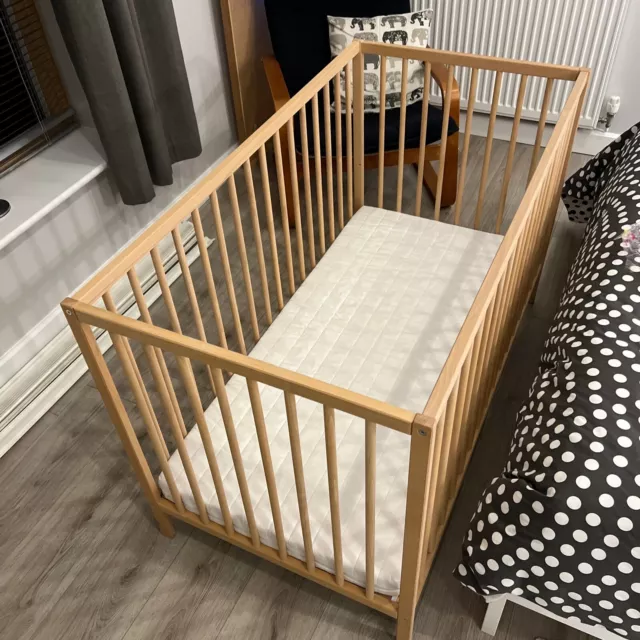 Ikea beech crib sale