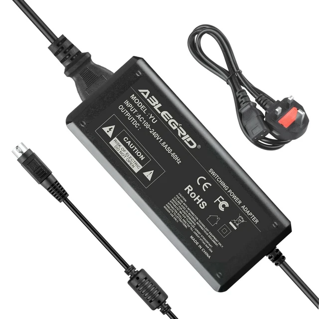 4-PIN AC ADAPTER Power Supply For Wacom Cintiq 21UX LCD Drawing Tablet ...