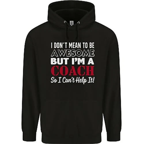 I Dont Mean to but Im a Coach Rugby Footy Childrens Kids Hoodie