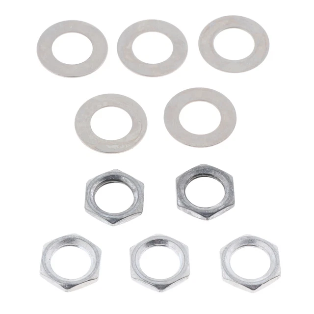 Lot de 5 rondelles de potentiomètre écrous à douille en fer pour guitare