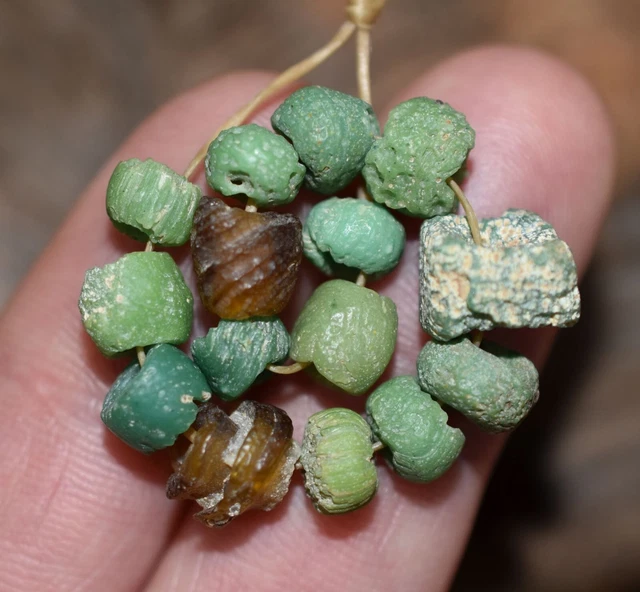 Rare Ancient Glass Excavated Dig Beads Afghanistan Trade Circa 1000 Years Old 3