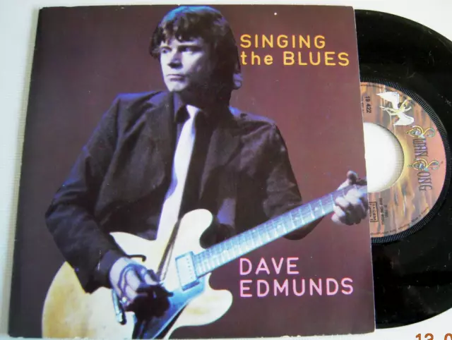 Dave EDMUNDS  "Singing the blues/Boys Talk" 45 France SWAN SONG 19424 COMME NEUF