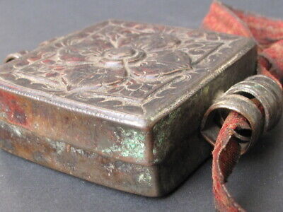 Antique (19th) Reliquary Ghau Of Tibet 3