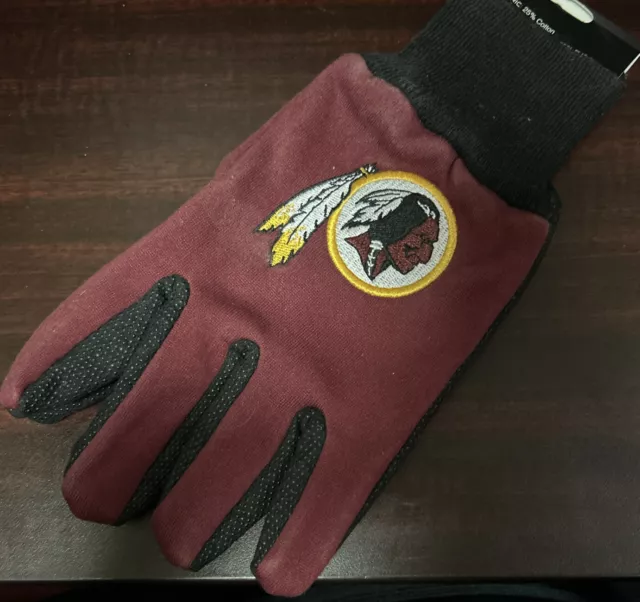 Embroidered Logo Sports Utility Gloves NFL, Washington Redskins