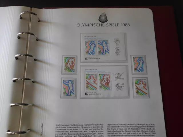 briefmarken olympische spiele 1988