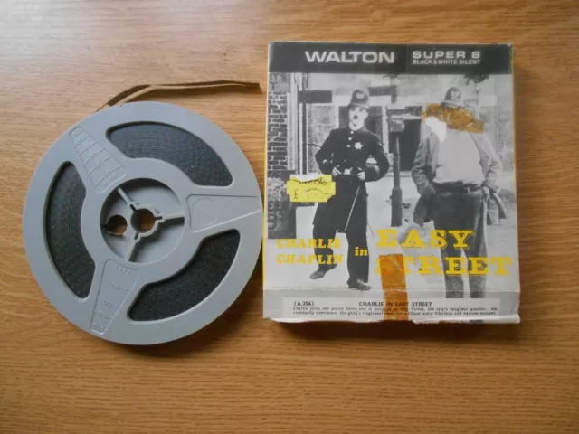 Charlie Chaplin - Easy Street -  8 mm film  - 5"