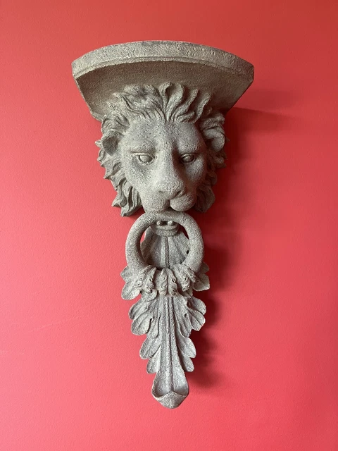 Large Architectural Victorian style Lions Head  Corbel Shelve Vintage