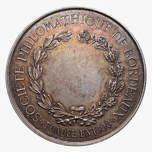 Médaille Expo Bordeaux 1882 Société Philomathique - Bronze - Bel état Rare - Pièce Historique Collection