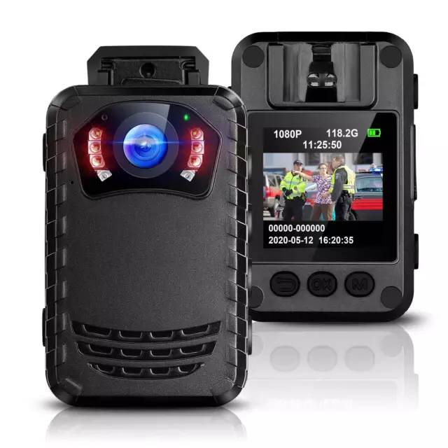 BOBLOV Police Body Camera Full HD 1296P Body Mounted Camera With Audio Recording