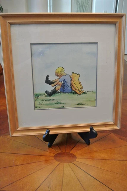 DISNEY WINNIE THE POOH Christopher Robin Classic Boots Framed Display ...