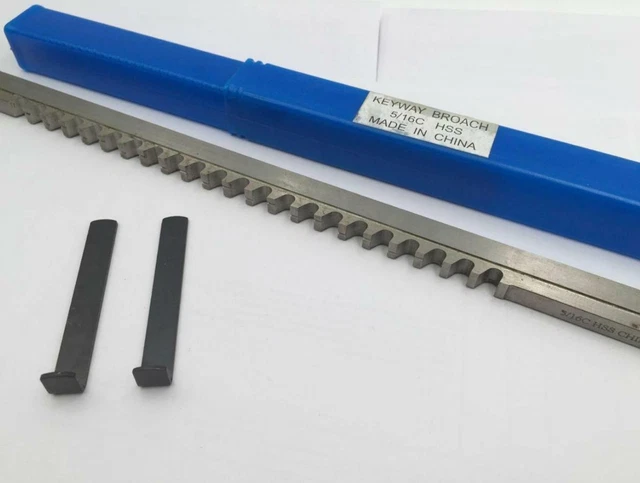 5/16 C Push-Type HSS Keyway Broach Inch Sized Cutting Tool for CNC Engraving