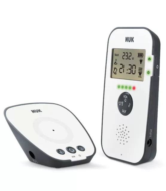 NUK Babyphone 530D Eco Control Audio Display, digitales Babyphone mit Display