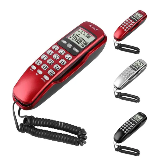 Desk Corded Landline Phone Telephone Handset LCD Caller ID for Home Office USA