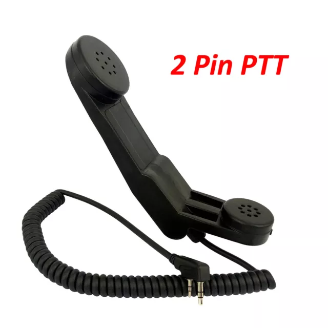 2 Pin K-Type Speaker H-250 PTT Handset Handheld Microphone for Kenwood TYT