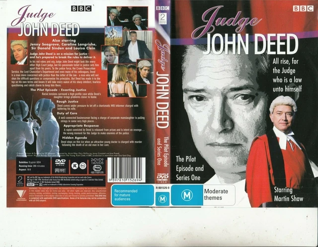JUDGE JOHN DEED Series One 1 & Pilot Martin Shaw 3 Disc Set