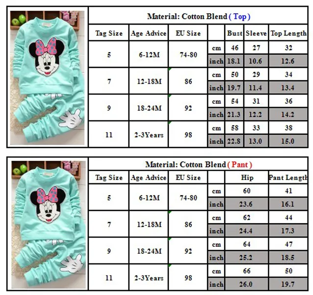 Kids Baby Girls Clothes Minnie Mouse Sweatshirt Top Pants Tracksuit Outfits Xmas 3