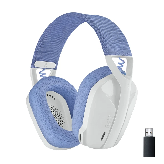 Logitech G435 LIGHTSPEED & Bluetooth Wireless Gaming Headset - Ultra Lightwei...