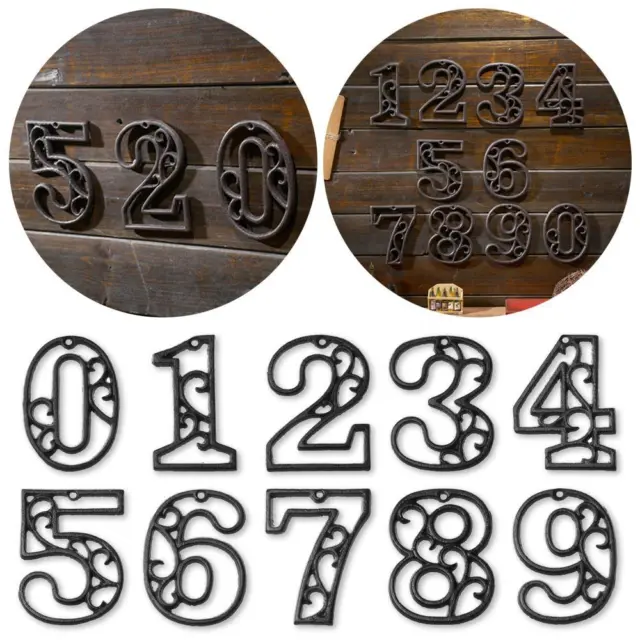 Props Iron Cast Numbers Wrought Iron Numerals House Address Door Number