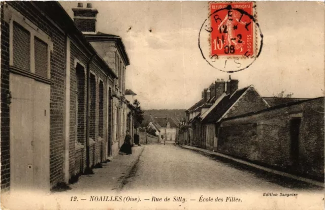 CPA NOAILLES Rue de Silly - École des Filles (377328)