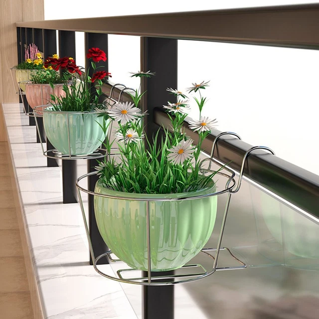 de fenêtre Rampes Pot à fleurs suspendu, Balcon Pot de planteur, Garde-corps 6