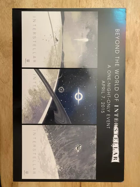 INTERSTELLAR - 12"x16" Original Promo Mini Movie Poster PRINT AMC IMAX