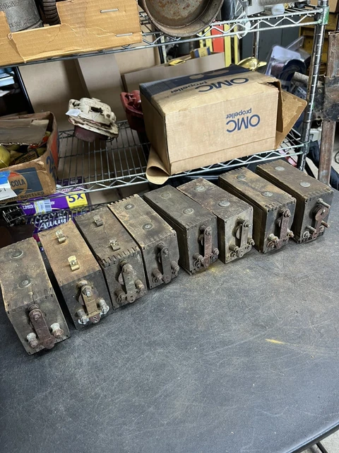 Lot Of 8 Vintage Antique Ford Model T A Ignition Coils Buzz Box As Is Untested