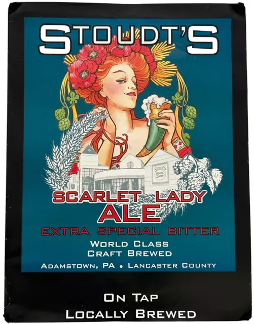 Retro Poster Stoudt’s Scarlet Lady Ale 15 x 21