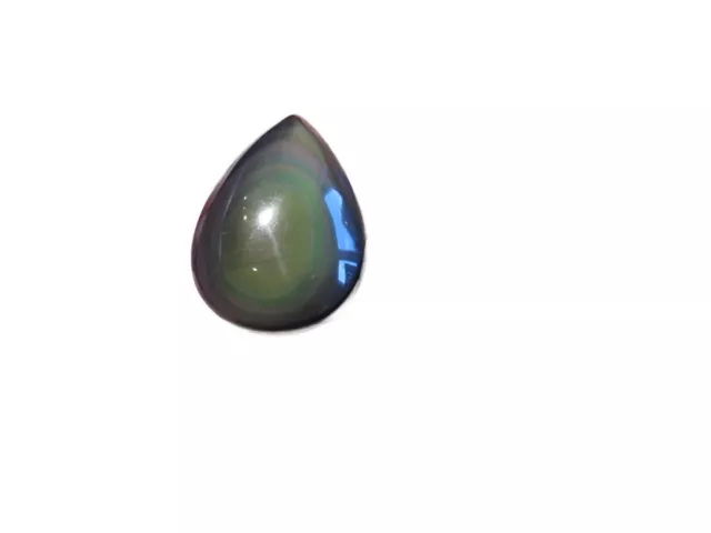 Regenbogen Obsidian-Rainbow Obsidiane Cabochon 40,2x28,6 mm 81 ct. Nr. U28917 3