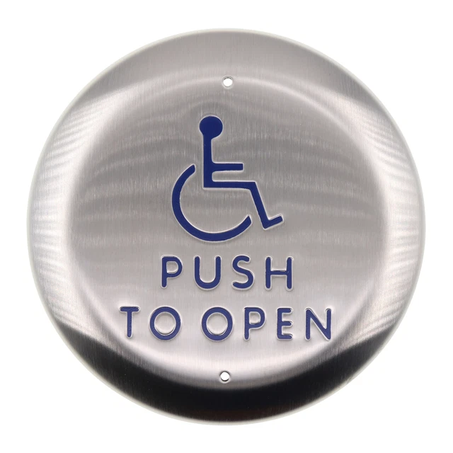 Lcn 10Pbr451Lcn 8310-856T Push-To-Open Actuator Button, Stainless Steel, 4.5"