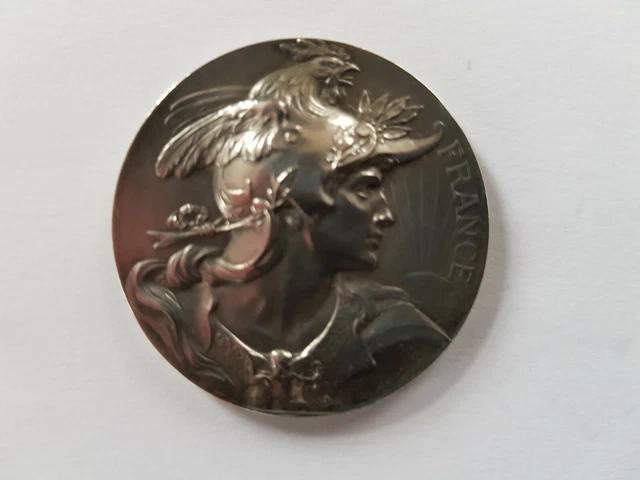 Médaille Ancienne En Argent Massif - Comice Agricole 1892 - Époque XIXe Siècle - Très Bon état