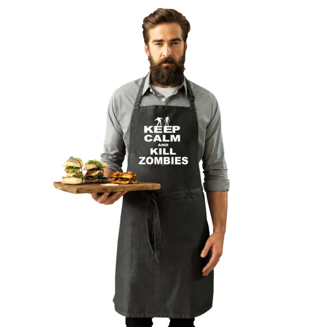 Keep Calm And Kill Zombies - Gift Funny Novelty Kitchen Apron Aprons