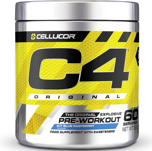 #007 Cellucor C4 Original Icy Blue Raspberry Pre-Entrenamiento Booster -2 latas a 390 g #007 Cellucor C4 Original Icy Blue Raspberry Pre-Entrenamiento Booster -2 latas a 390 g