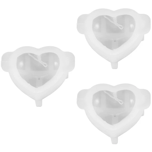 3 Pieces Candle Making Mold Pillar Silicone Molds Wax Model PC