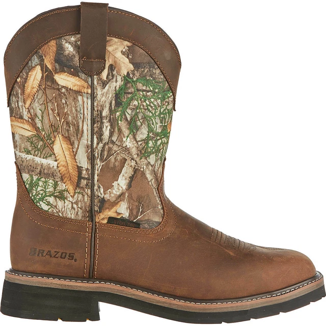 BRAZOS MEN S BANDERO Camo Soft Toe Wellington Work Western Boots 157488 99.99 PicClick AU