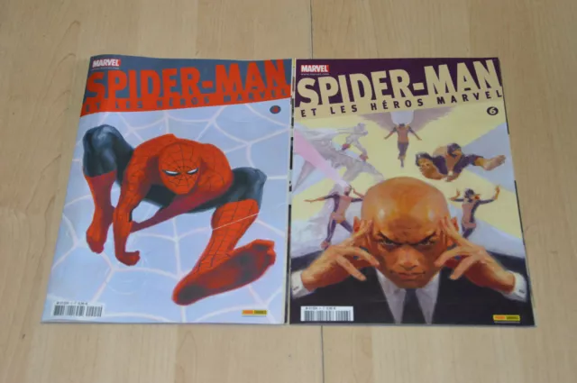 lot 2 albums Spiderman et les héros Marvel tomes 2 et 6 - Marvel Panini Comics