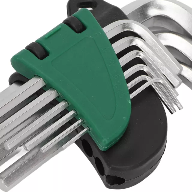 Juego de 9 llaves hexagonales llave de acero inoxidable 1,510 mm herramienta de mano