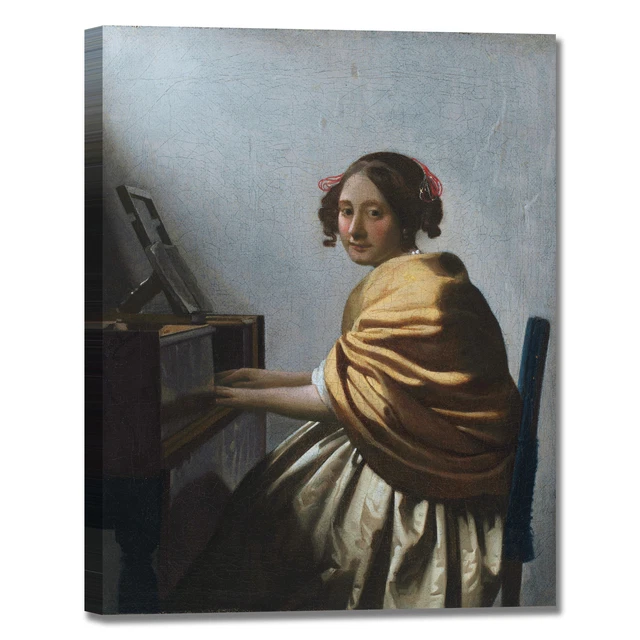 Tableau Toile 'La Jeune Fille à La Perle' De Vermeer - Reproduction Décorative Italie