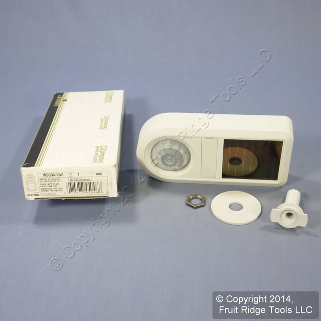 Leviton White RF Wireless Self-Powered Occupancy Sensor 450 Sq Feet WSC04-I0W