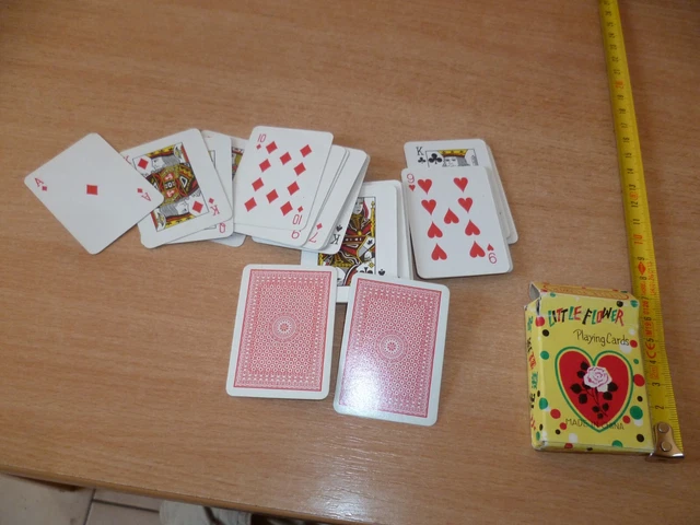 (S13) Jeu De 54 Cartes  Little Flower Playing Cards Made In China
