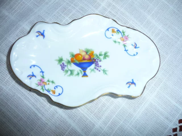 Superbe vide poche en porcelaine de Limoges Haviland