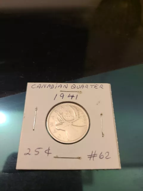 1941 - Canada quarter - Silver - Canadian 25 cent