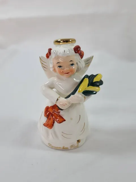 Vintage Napco 🔥 October  - November Halloween Angel Set Porcelain Figurines 3