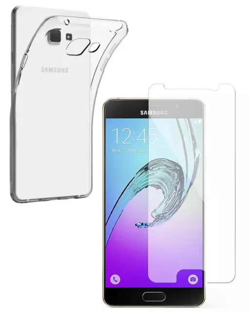 COVER CUSTODIA + PELLICOLA VETRO TEMPERATO Per SAMSUNG GALAXY A5 2016 SM-A510F