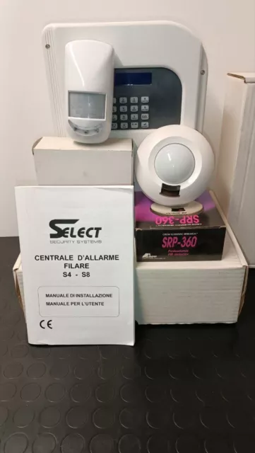 Kit Centrale Allarme Antifurto S4 Select 4 zone+4 sensori+Comb. PSTN CROW EUROS