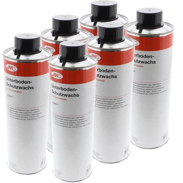 6 x Unterbodenschutz Wachs braun 1Liter JMC auf Wachsbasis 5550020