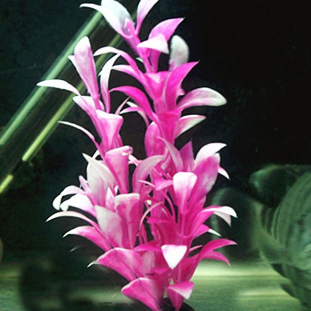Pianta artificiale erba acquatica parti serbatoio accessori 16 cm decorazione alghe 7